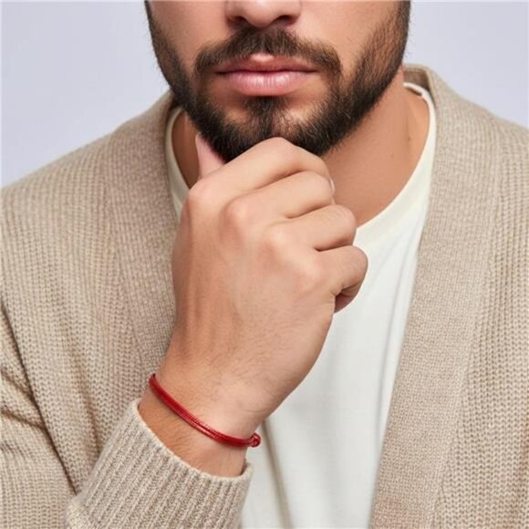 Red String Bracelet Adjustable Kabbalah Protection Evil Eye Waterproof Unisex - Picture 2 of 7